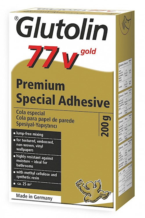 Glutolin - Renovierungsprodukte mit Tradition - Glutolin 77 V gold  International - 200g GB/ES/PT/TR/AR